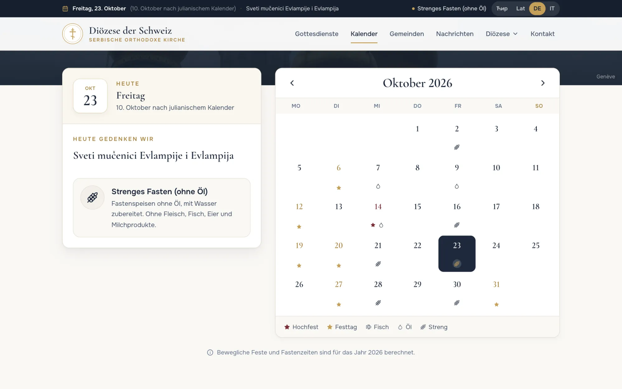 Kirchenkalender