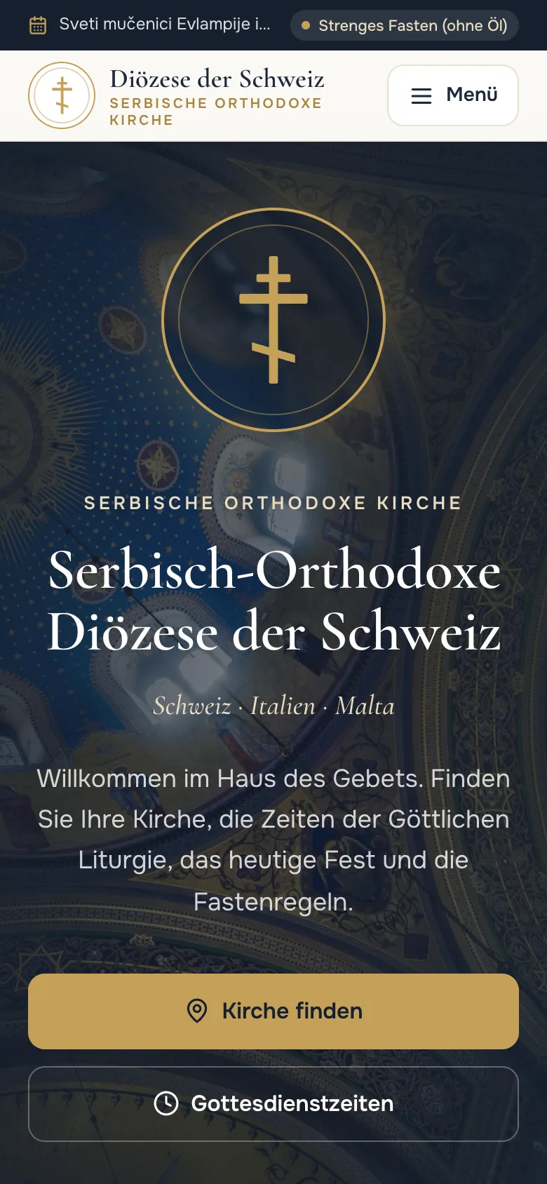 Serbisch-Orthodoxe Kirche · Mobile